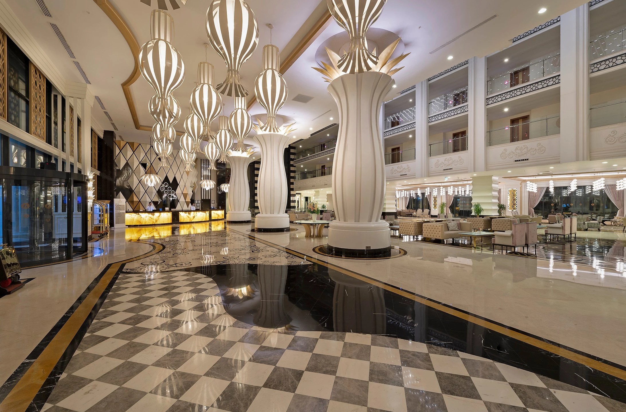 #altIMG Lobi in Hotel# Adalya Elite Lara #altIMG in# Antalya, Türkiye - #altIMG Image# 5