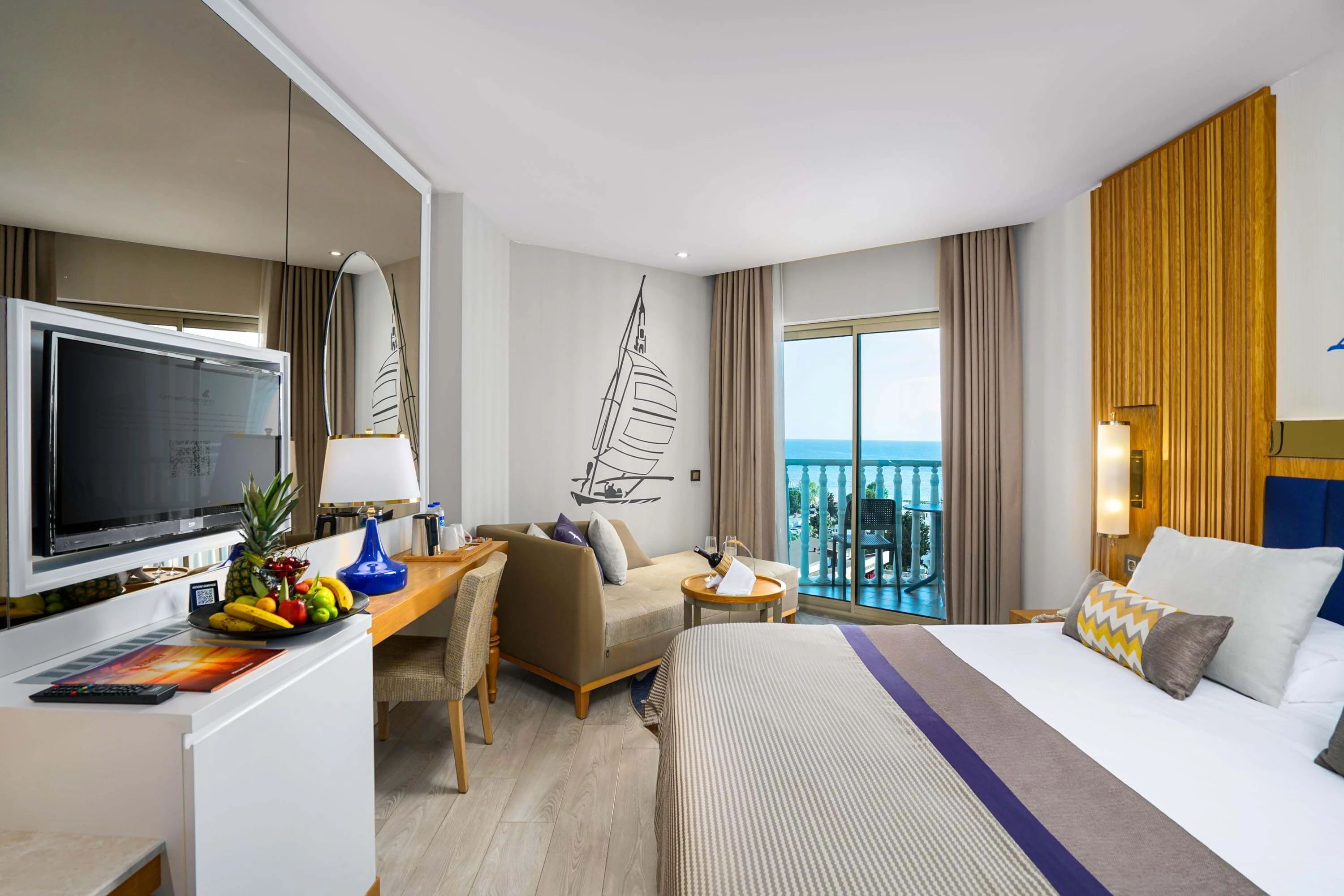 #altIMG Oda in Hotel# Kirman Sidemarin Beach & SPA #altIMG in# Antalya, Türkiye - #altIMG Image# 9